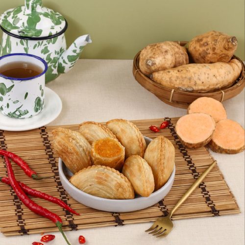 CURRY PUFF UBI ORANGE PEDAS - PCS