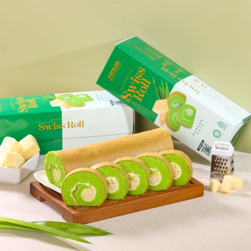 SWISS ROLL PANDAN - PCS
